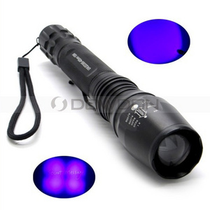 Super Bright 10W 3 Light Modes Zoomable Ultraviolet Black Light UV LED Flashlights