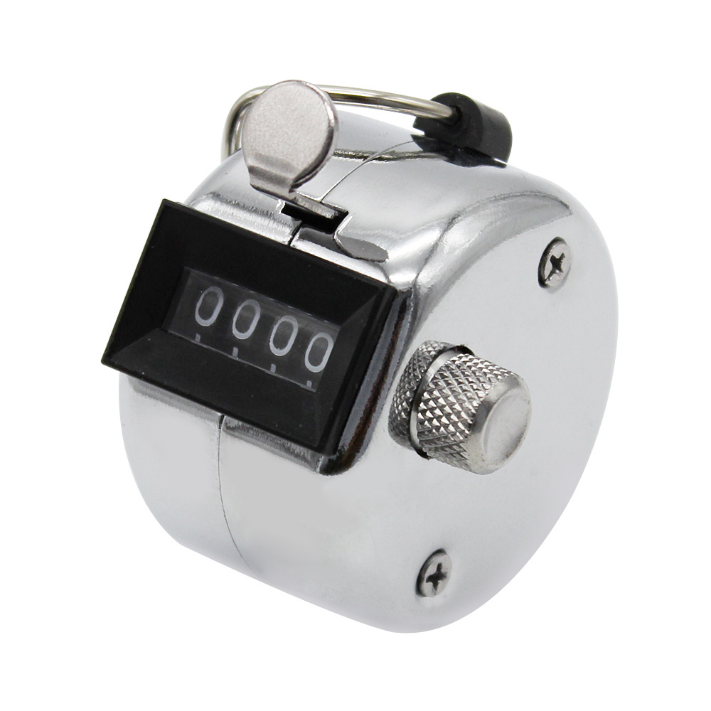 4-Digit Tally Counters Mechanical Clicker Counter Handheld Click Counter with Metal Knob