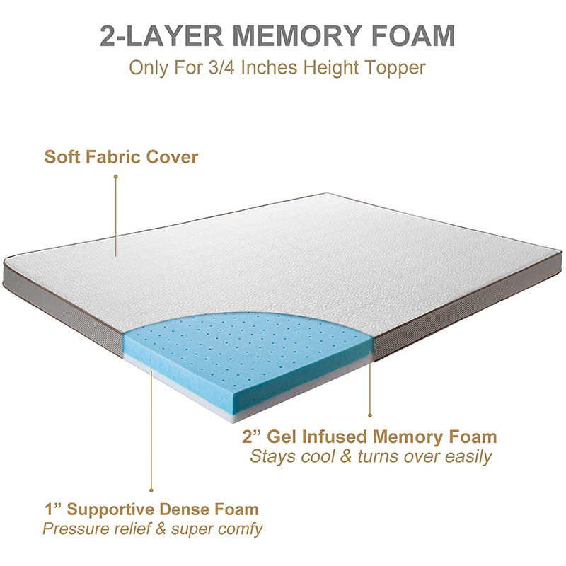 3 inches comfort gel infused memory mattress pad thin hard gel foam mattress topper