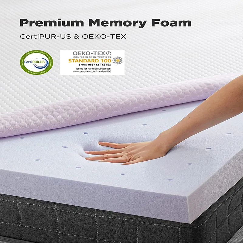 full size 3 inches in a box bed topper gel foam latex queen rolled visco memory mattress topper