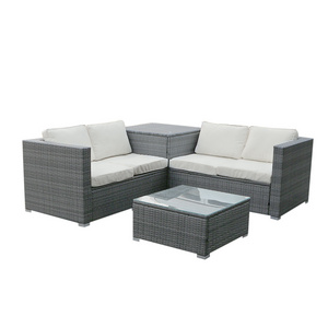 Curved Rattan/Wicker Garden Patio Furniture conversation sofa set outdoor table and chairs