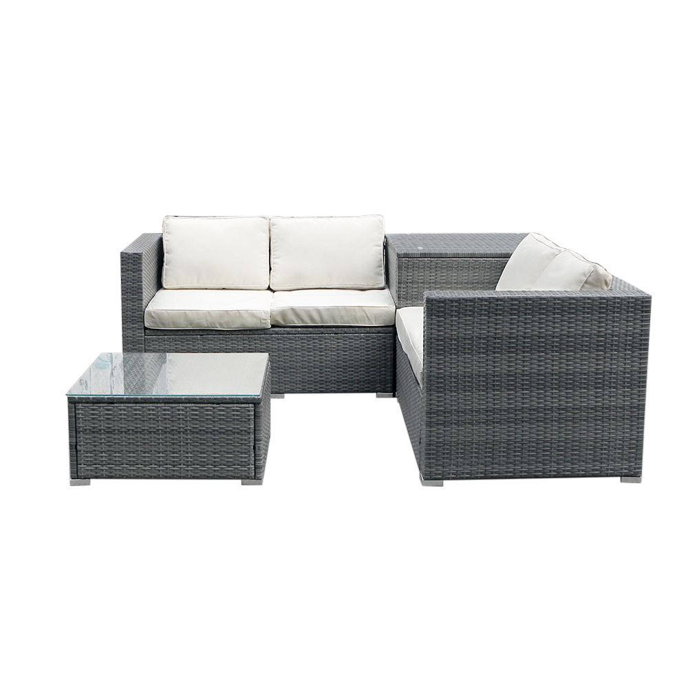 Curved Rattan/Wicker Garden Patio Furniture conversation sofa set outdoor table and chairs