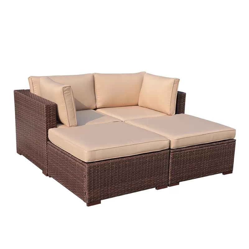 outside chair lounge bed outdoor Latest Luxury Patio Furniture Set Garden Furniture Outdoor Rattan Sofa