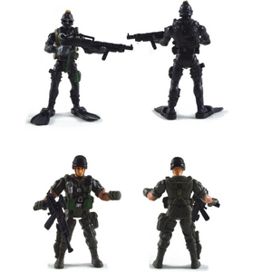 Plastic army man soldiers set play weapon toy military toys