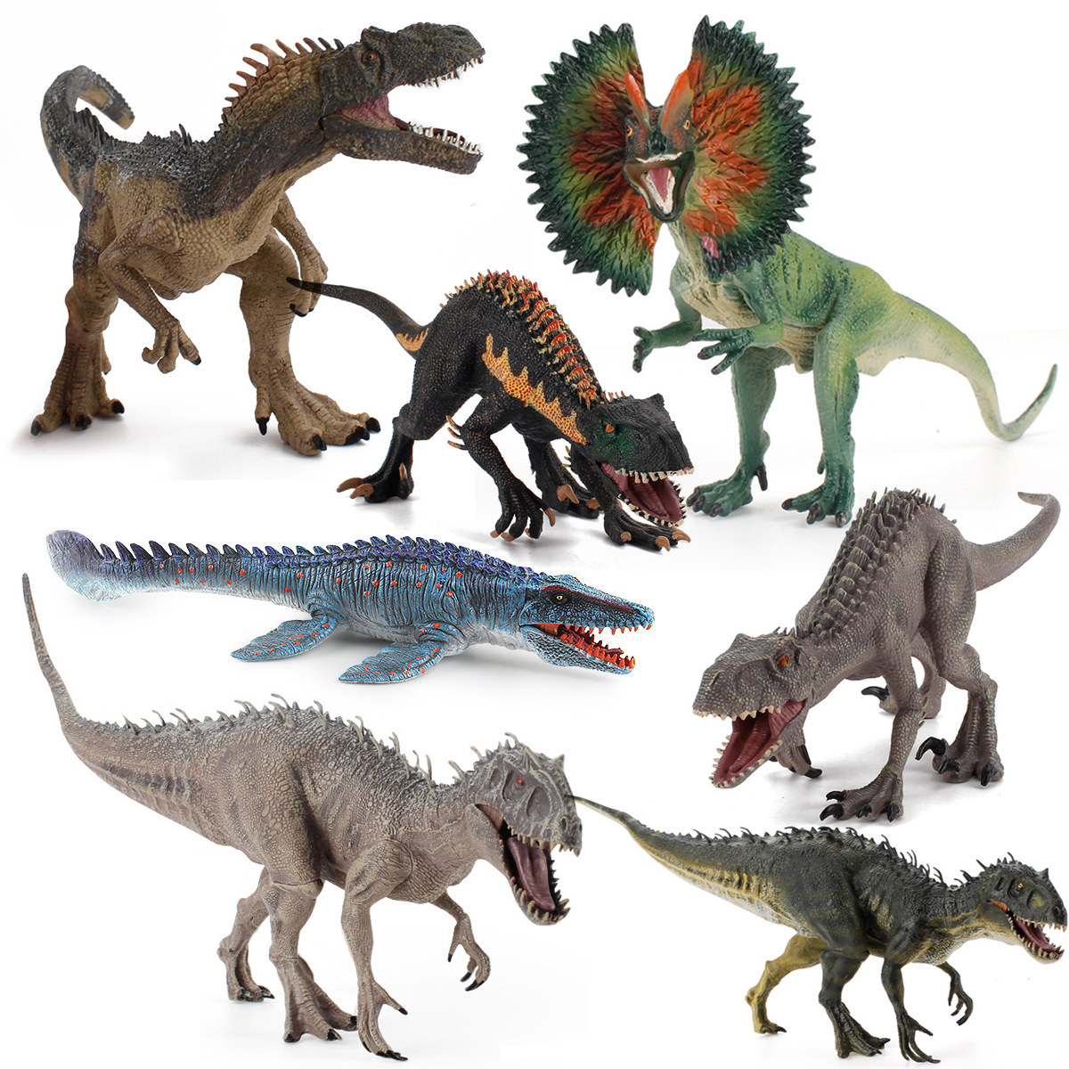 Fashion high quality soft dinosaurs toy miniature animal world dinosaurios dinosaur toys mini plastic toys