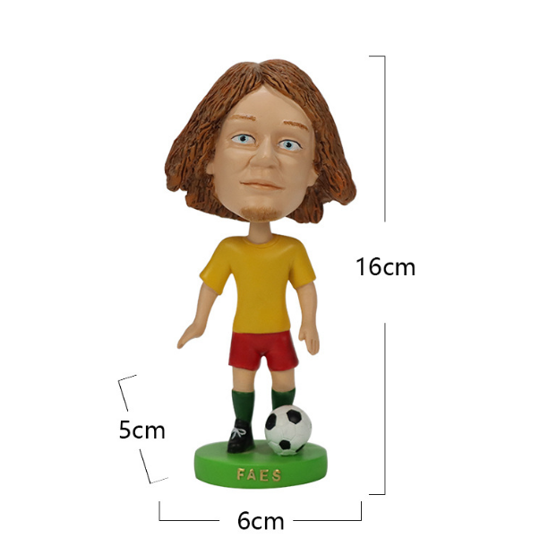 Custom plastic Football Players 3D Models Figurines topper Custom Action Figures PVC Toys football