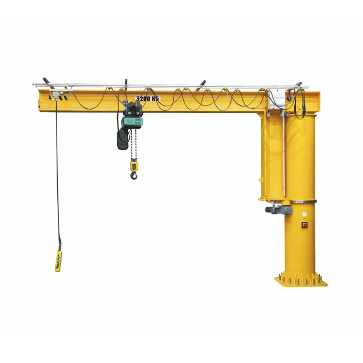 hot sale manufacture 10 ton price swing arm lift jib crane design with electric hoist