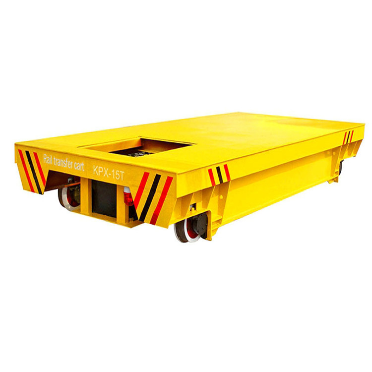 Steel Plant battery operated 10 Ton rail traveling flat electric transfer cart