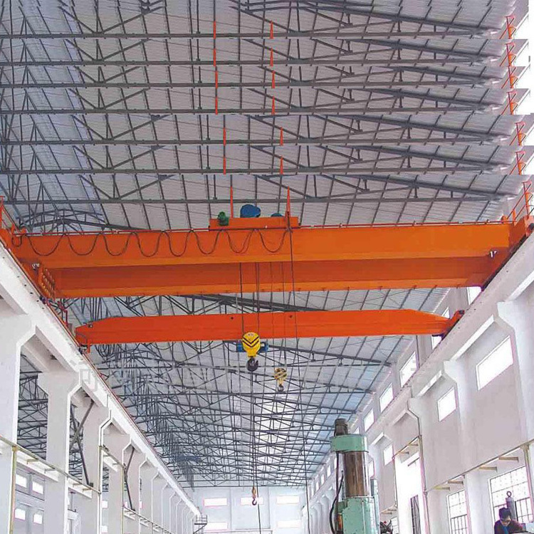 2024 new design 35t industry electric double girder overhead trolley crane manufacturer