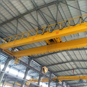 Customized span QD model 20 ton heavy duty double girder overhead rail bridge crane