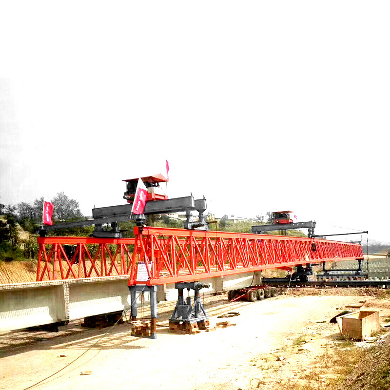 high quality truss type railway bridge erecting overhead crane segmental launching