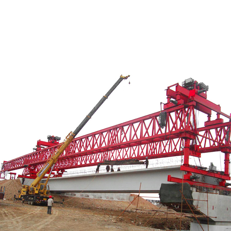 new design overhead segmental 120 ton launching gantry crane equipment manufacturer