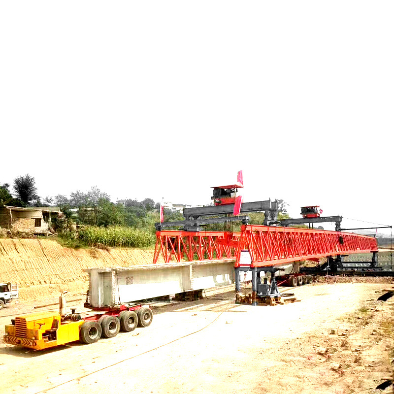 high quality truss type railway bridge erecting overhead crane segmental launching