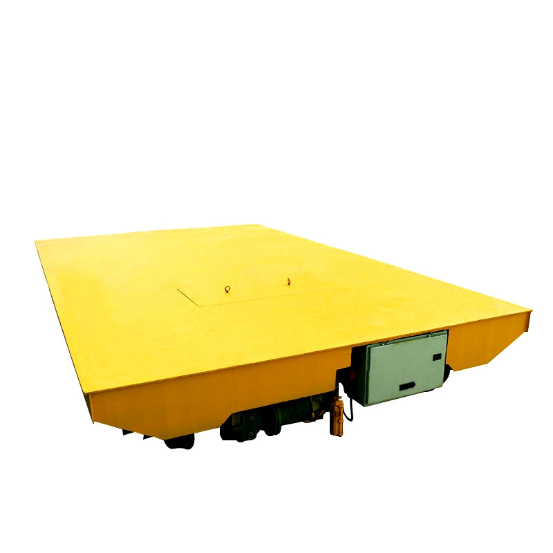 wireless control turning steerable 10 Ton Electric Rail Transfer Cart