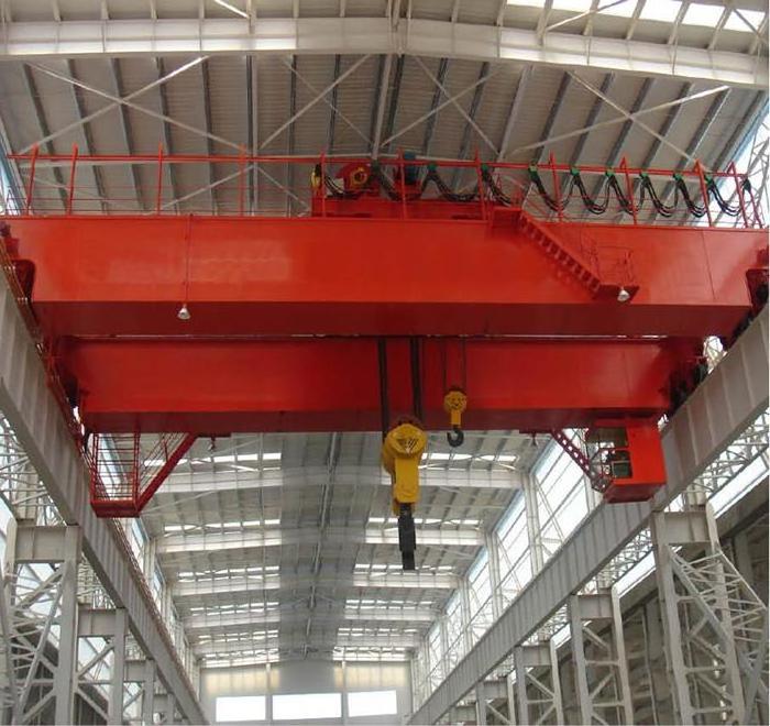 high quality electric hoist 10 ton 20t double girder overhead rail bridge crane