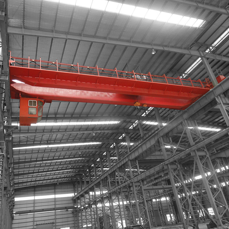 high quality electric hoist 10 ton 20t double girder overhead rail bridge crane