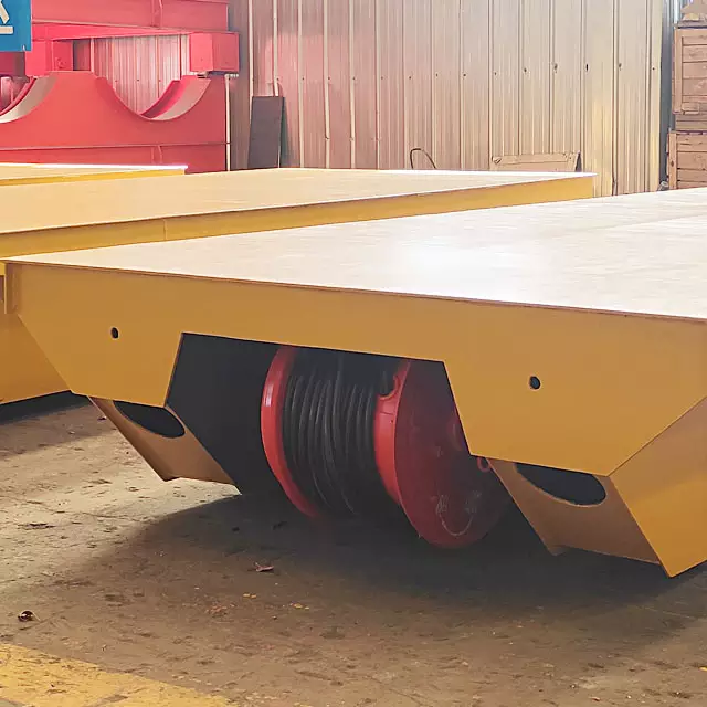 factory 30 Ton electrical railroad trolley cart with 360 degree rotation