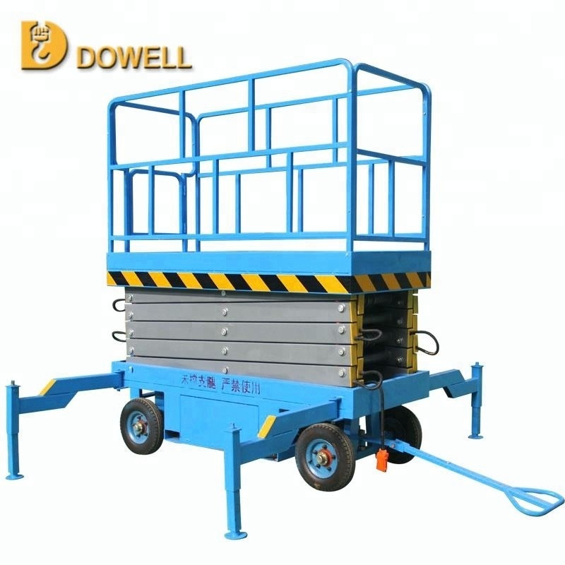 Articulated towable boom lift 6-17m cherry picker man lift for sale