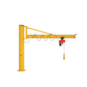 360 Degree Slewing articulating manual Jib Crane 1 Ton