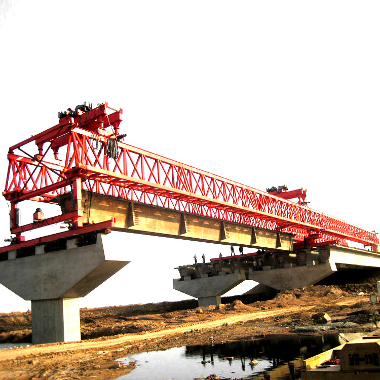 new design overhead segmental 120 ton launching gantry crane equipment manufacturer