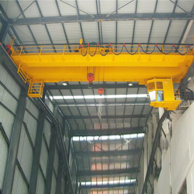 Customized span QD model 20 ton heavy duty double girder overhead rail bridge crane