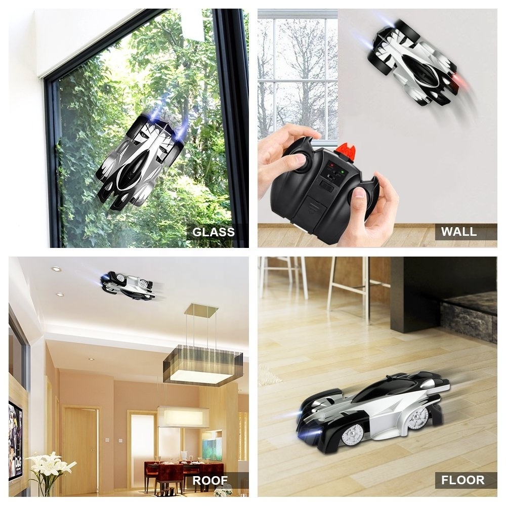 Kids Remote Control Climb Toy Car RC Wall Climbing Car With 360 Degree Rotating Stunt