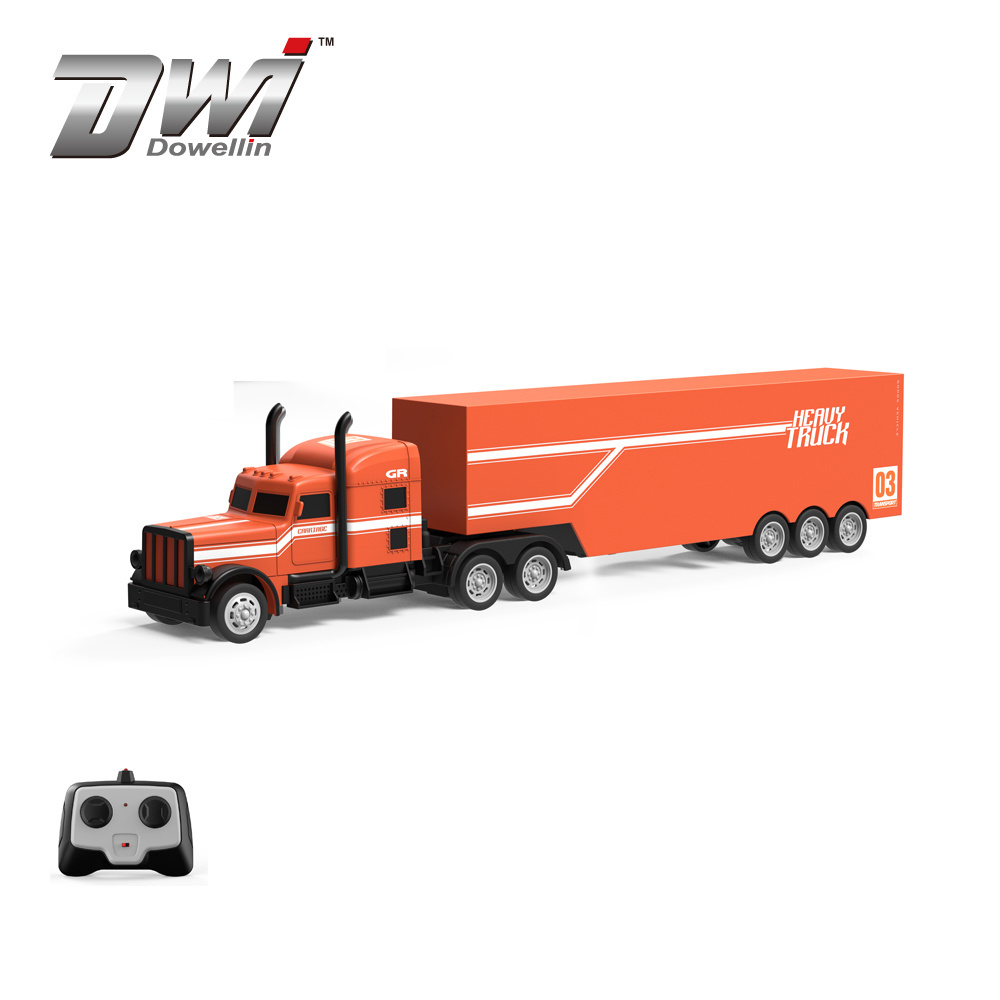 DWI RC Container Truck with 1/16 2.4G 4channeal 2WD  New Item Radio Control Tractor trailer