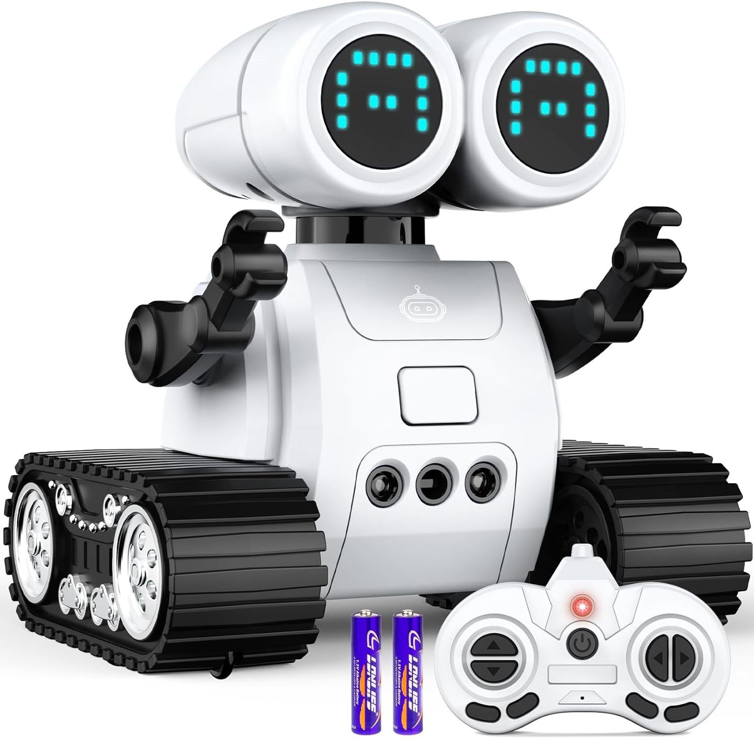 DWI  Robot with Walkie-Talkie Function, Gesture Sensing, Flexible Head & Arms,Programming Motion,Dance Moves Multi-Mode LED Eye,