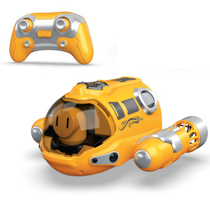 DWI Remote Control Submarine Toys with Yellow 3 Channels Mini RC boat Toys for boys Rc barco