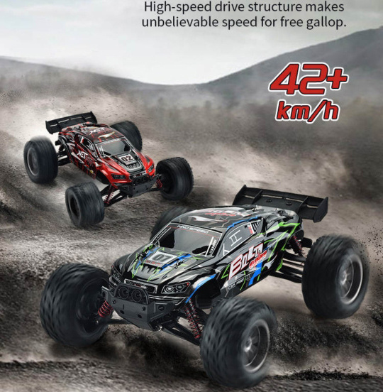 1:12 Scale Remote Control Car RC Cars 42+ KM/H High Speed 4WD All Terrains Off Road Monster Truck for Adults and Kids