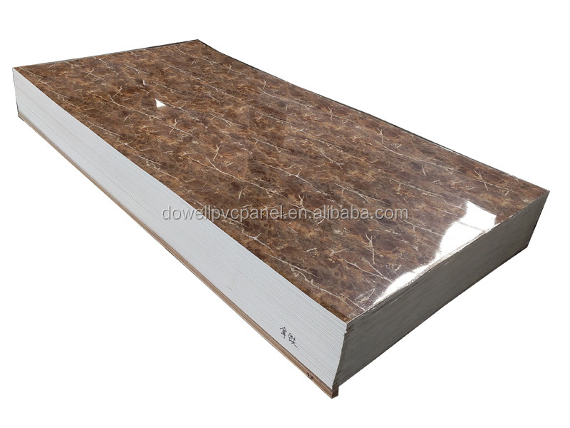 New designs pvc lamination wall panel  pvc uv marble sheet