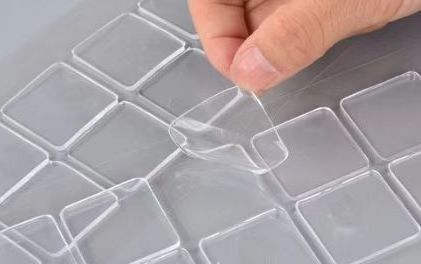 Clear Removable Nano Squares  Acrylic Circle Sticker Nano Tape Glue Dots for Multipurpose household