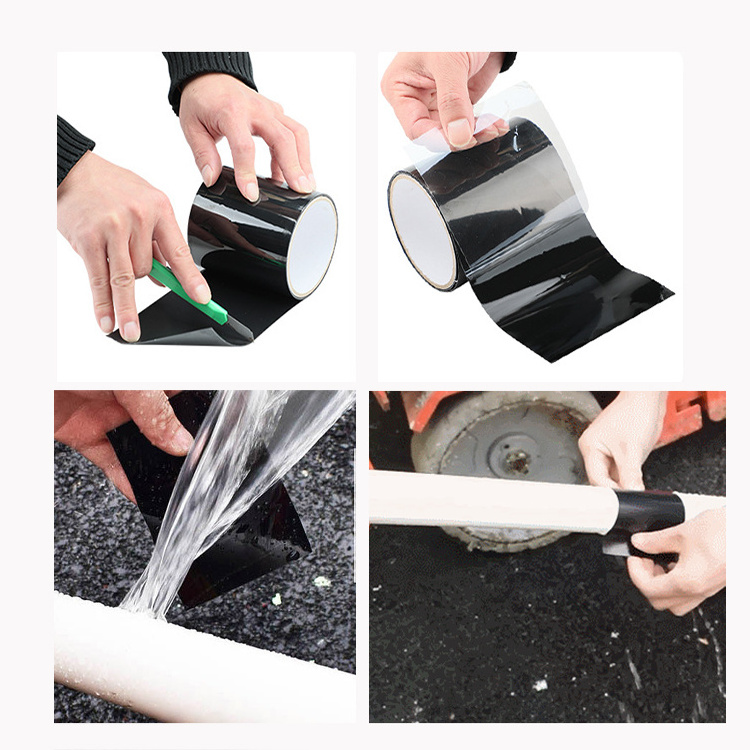 Hot Sales Self-adhesive Waterproof Rubber Rubberized Flax Leak Repair Tape