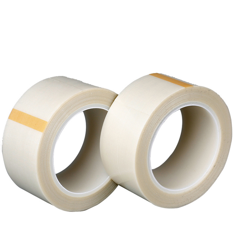 Heat insulation fiberglass transformer tape White Fiber Glass Cloth Silicone Adhesive Tape