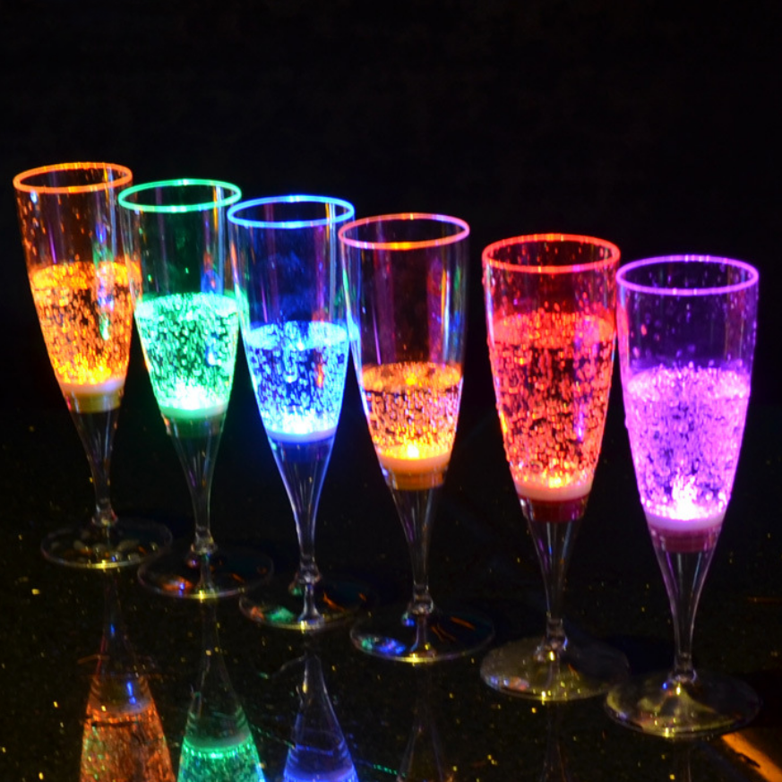 Sublimation Luminous Flsorescence Cups Glow In The Dark Decoration luminous light up cup led flashing glass