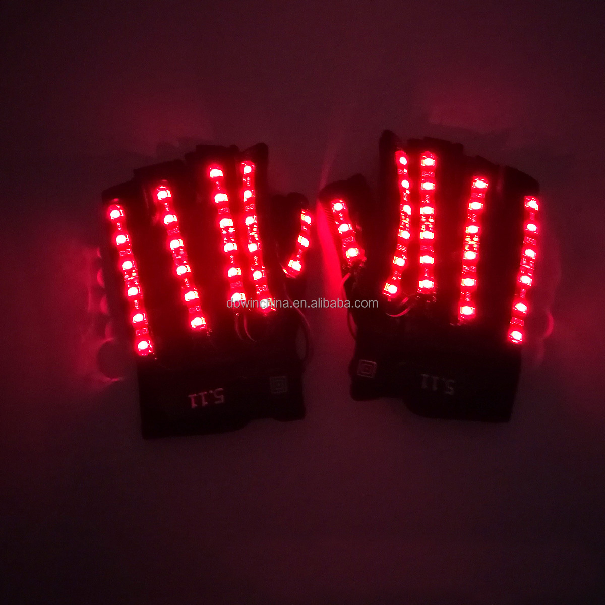 2023 Hot Selling LED Glowing Gloves Laser Gloves Party Light Show Lightshow Dancing Glow In The Dark LED Skeleton Halloween Glov