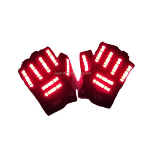 2023 Hot Selling LED Glowing Gloves Laser Gloves Party Light Show Lightshow Dancing Glow In The Dark LED Skeleton Halloween Glov