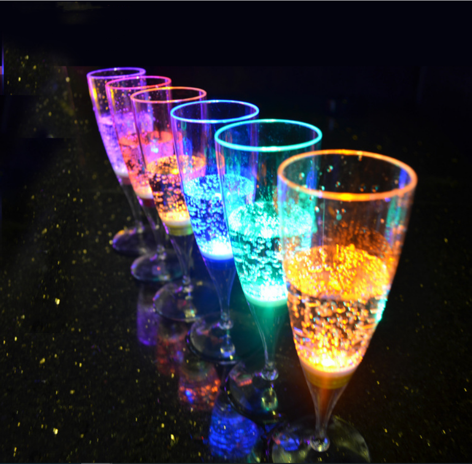 Sublimation Luminous Flsorescence Cups Glow In The Dark Decoration luminous light up cup led flashing glass