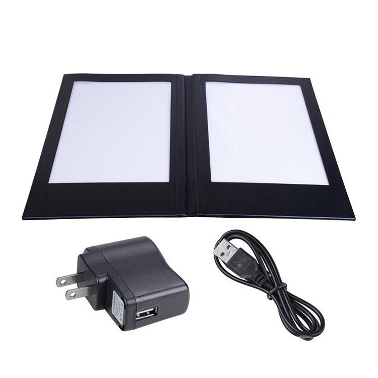 Hot Sale Led MENU Double pages led light Fast Food Menu display