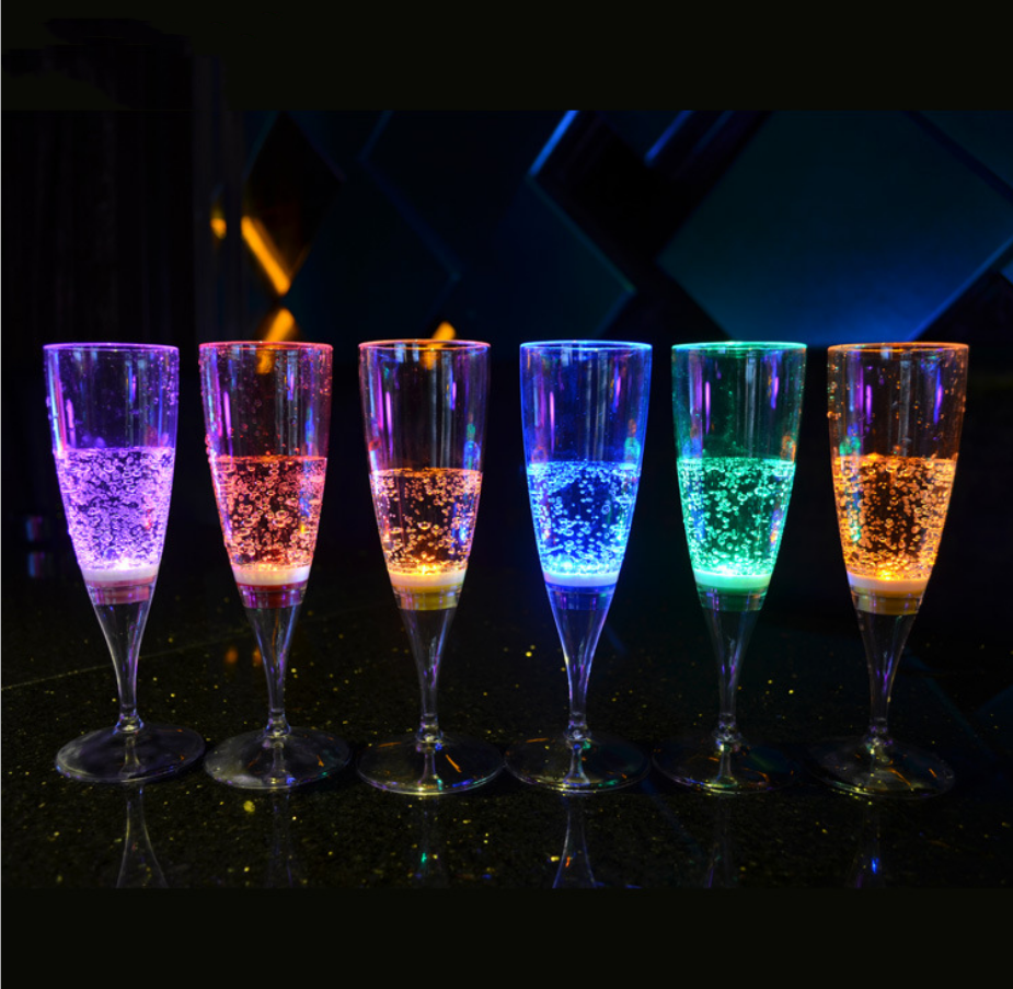 Sublimation Luminous Flsorescence Cups Glow In The Dark Decoration luminous light up cup led flashing glass