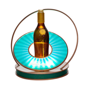 Factory wholesale Acrylic LED bottle Glorifier LED Wine Ace Bottle Display Stand LED Wine bottle holder