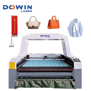 Dual head laser fabric cutting machine textile ccd camera 1812 swimwear co2 laser cutting machine 150w for garment industry