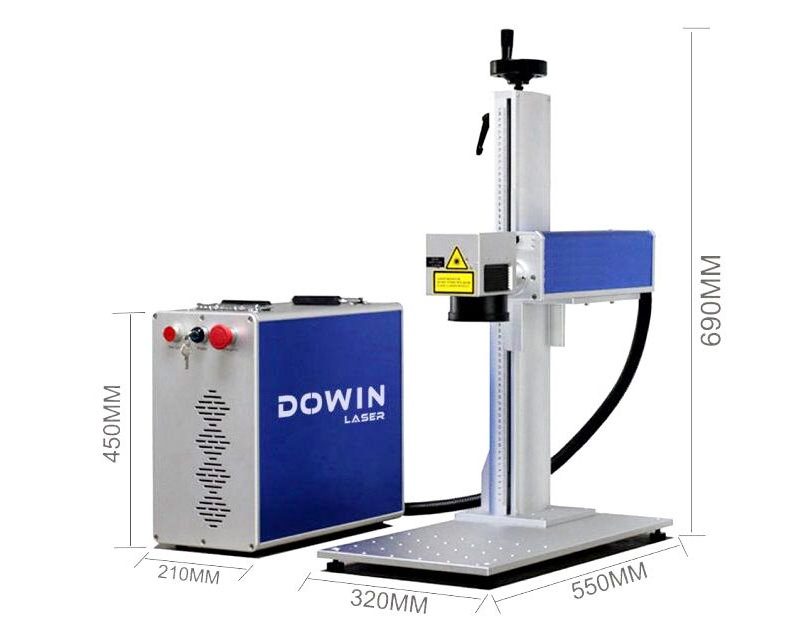 Portable Small Fiber Laser 20w 30w 50w Raycus Jpt Desktop Fiber Laser Marking Machine For Sale.