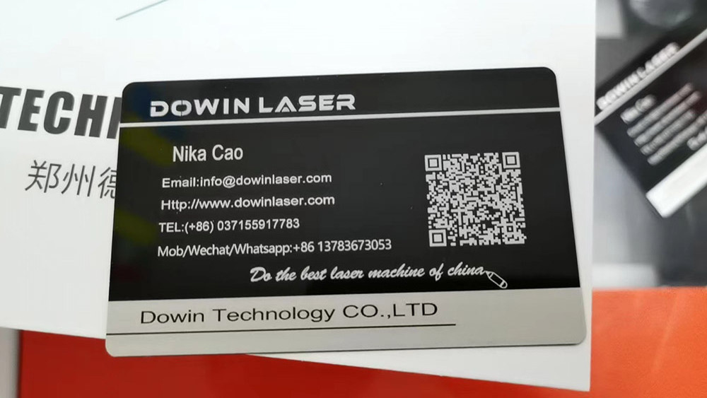 JPT M7 mopa laser 50w 60w fiber laser name plate engraving machine for metal credit cards