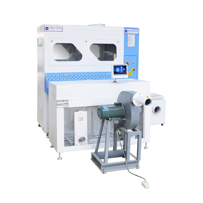 Compact Multifunctional Polyester Ball Fiber Automatic Pillow Filling Machine With PLC Weighing System For Home Textile Factory