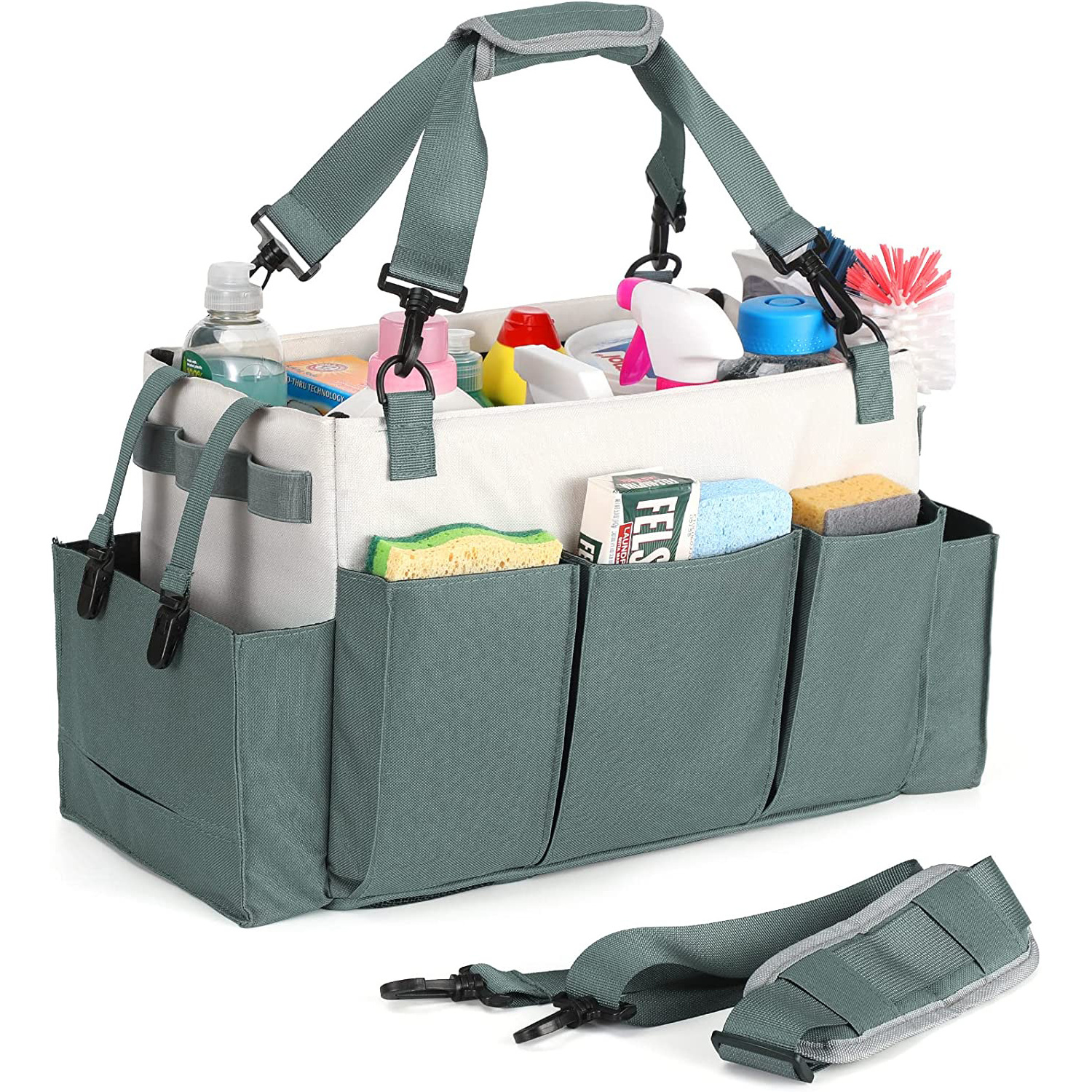 Factory Cleaning Supplies Gardening Caddy with Multiple Compartments Household Daily Cleaning Tool Bag