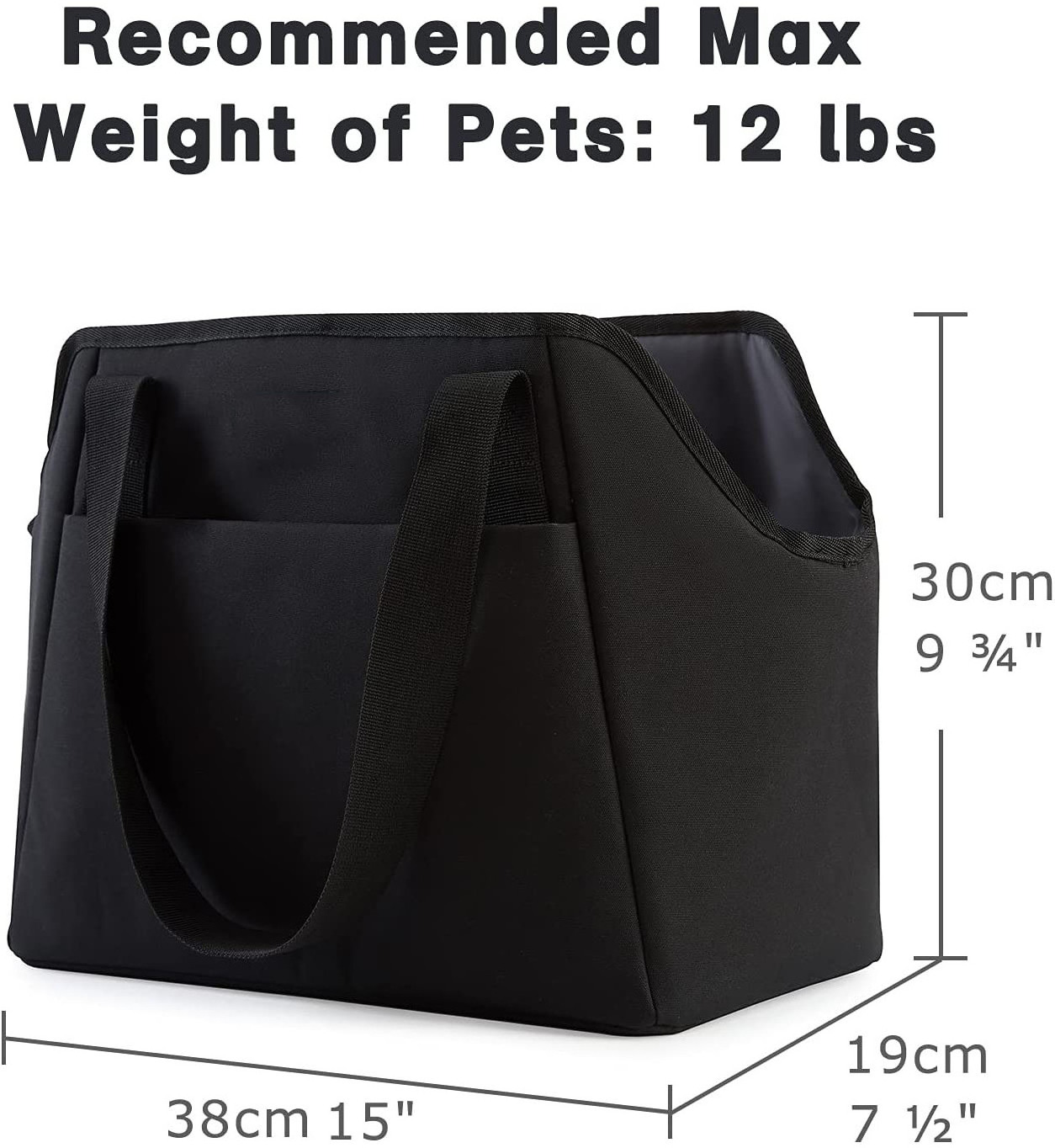 Small Dog Carrier Purse with Pockets Soft Sided Carrier Adjustable Safety Tether Versatile Pet Tote Bag