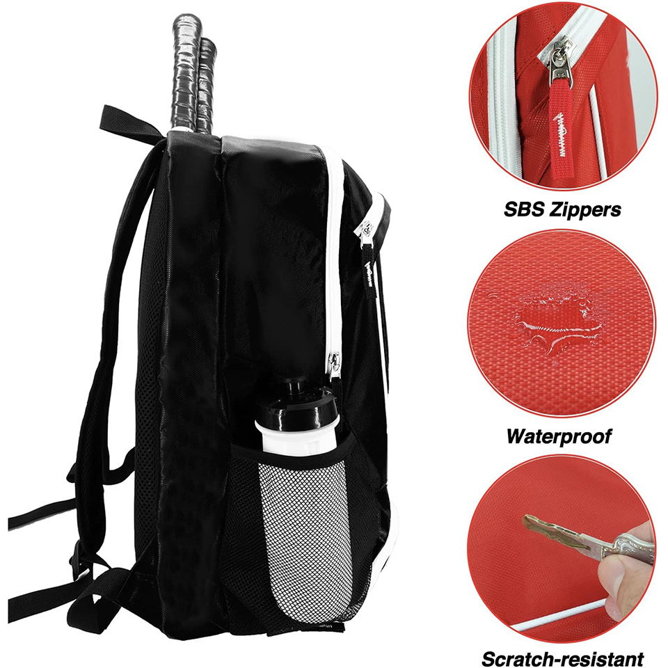 2 Racket Tennis Backpack Tennis Bag with Shoe Compartment Lightweight Racquet Bag for Tennis Pickleball