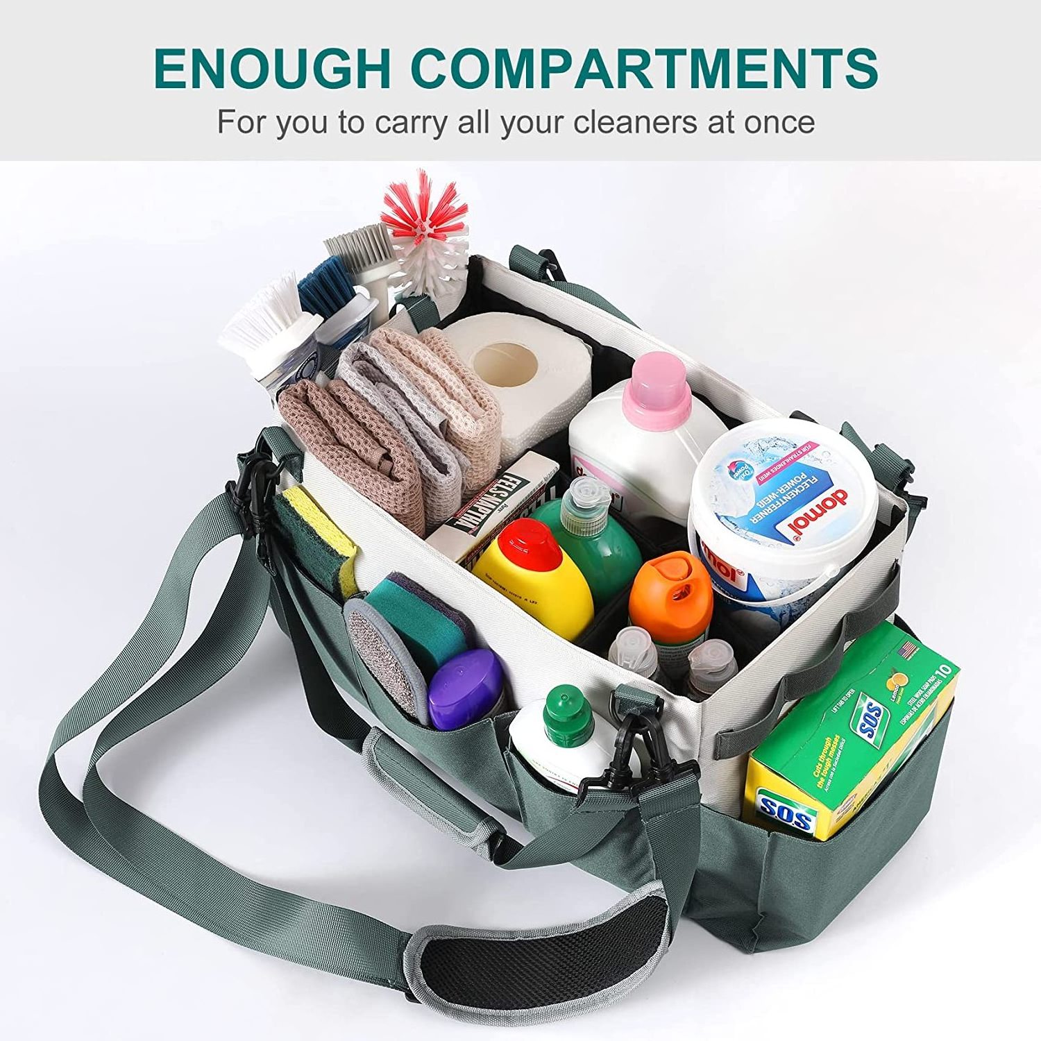 Factory Cleaning Supplies Gardening Caddy with Multiple Compartments Household Daily Cleaning Tool Bag