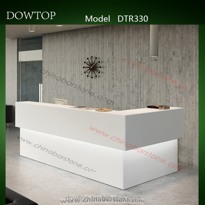 2023 artificial stone Hospital check-in reception counter round information service desk